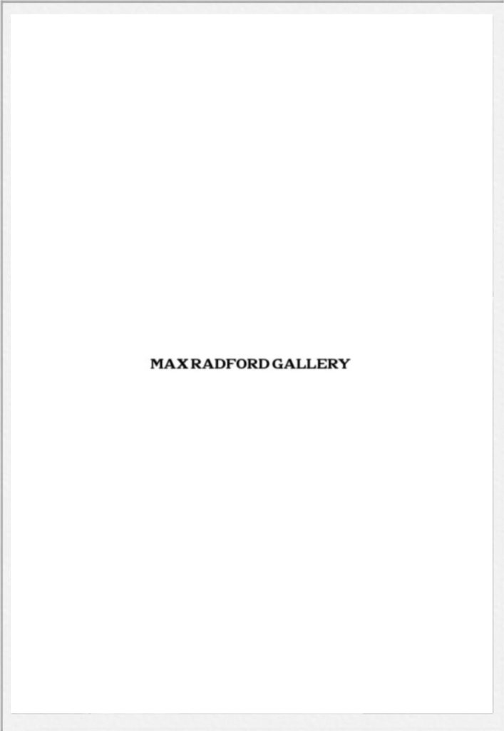 MAX RADFORD GALLERY